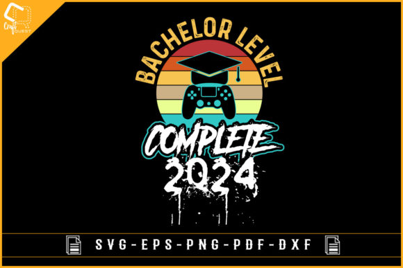 Bachelor Level Complete 2024 Funny Groom Graphics