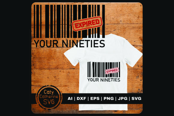 Bar Code 100th Birthday Graphics for Crafts