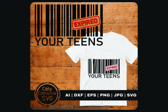 Bar Code 20th Birthday Teens Expired Graphics for Crafts