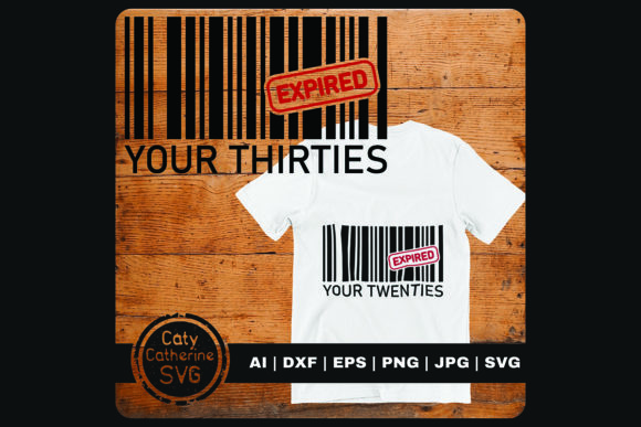 Bar Code 40th Birthday 30s Expired