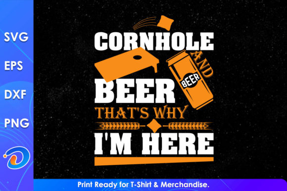 Cornhole and Beer Graphics for Local Business Branding