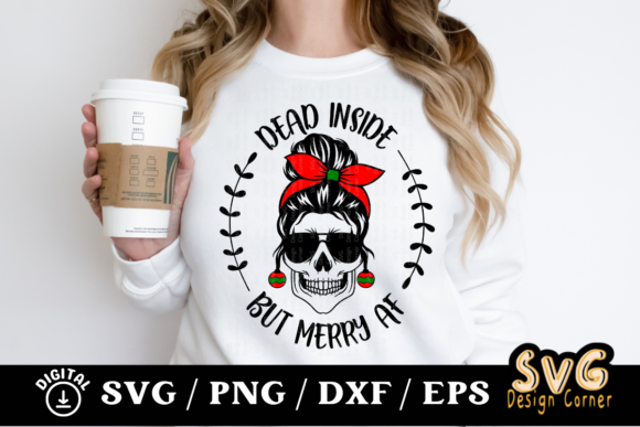Dead Inside but Merry AF Graphics for Local Business Branding