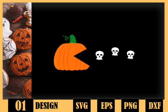 Fun Halloween Pumpkin Ghosts Graphics for Crafts