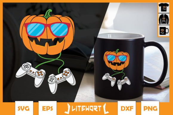 Halloween Gamer Controller Graphics for Creative Publishers