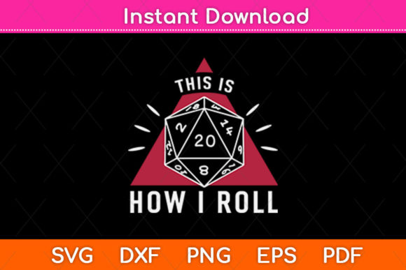 How I Roll Funny Nerd Role Graphics for Crafts