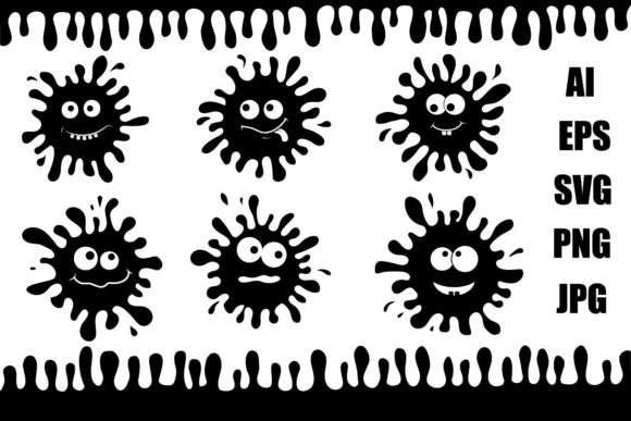Monster Blob Graphics for Creative Crafts