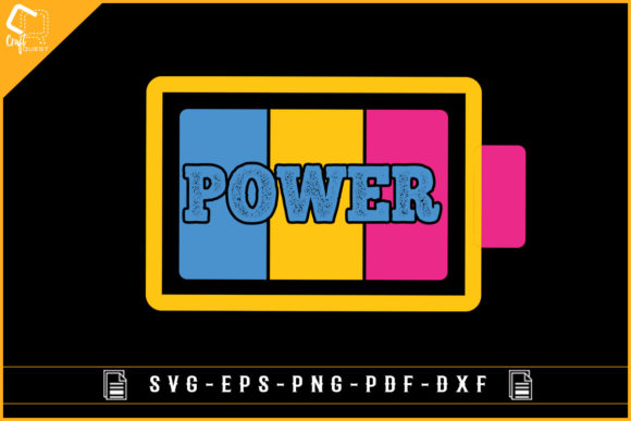 Power Pansexual LGBTQ Funny Sublimation Graphics for Crafts