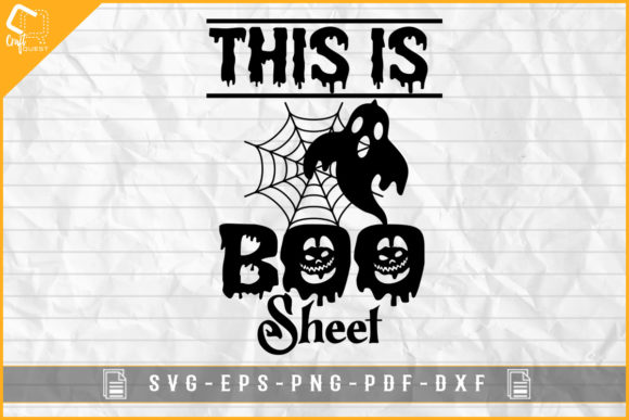 This is Boo Sheet Graphics for Halloween Crafts